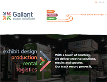 Tablet Screenshot of gallantexpo.com